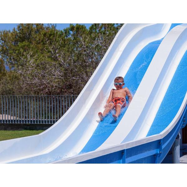 Outdoor Amusement Water Park Games Equipment Fiberglass Slide For Swimming Pool