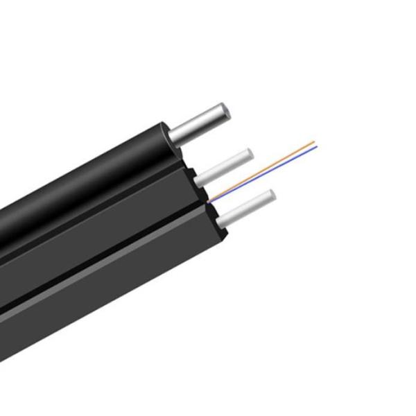 Outdoor Skin FTTH Fiber Optic Cable 1 Core Single Mode GJYXFCH-2B Zhongtian