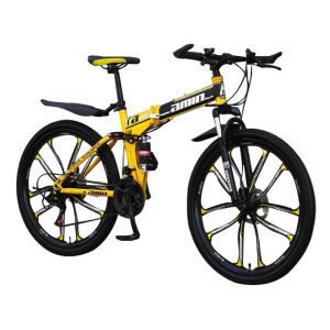 Aluminum Alloy 26 Foldable Mountain Bike 21 / 24 Speed