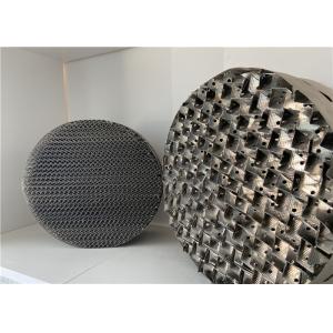Knitted Wire Mesh Packing In Distillation Column , Structured Packing Column
