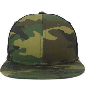 Common Fabric 3d Embroidery Camo Trucker Cap For Female