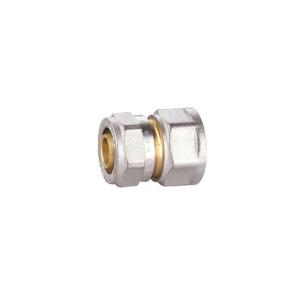 Quality 1/4&quot; 1/2&quot; Brass Compression Fittings Equal Straight Union PF5003 for sale