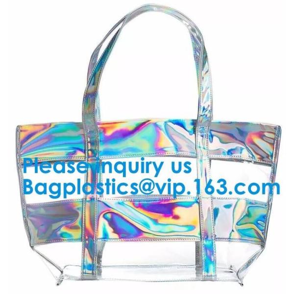 Holographic Women Fashion Hologram Laser Drawstring Backpack School Sport Gym Tote Bag,Cosmetic Bag Travel Storage Zippe
