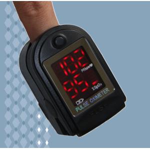 Yellow Child Finger Tip Pulse Oximeter Readings with SpO2 Display