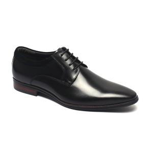 China Fashionable Black Lace Up Mens Leather Dress Shoes on sale