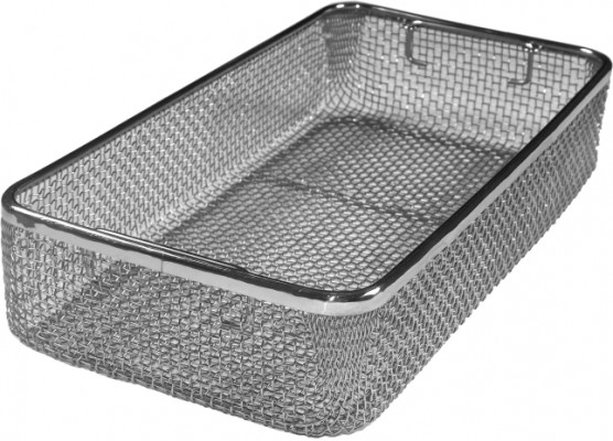 Electro Polished Steel Surgical Instrument Sterilization Containers With Drop