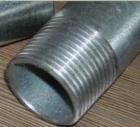 China zinc coated 250g galvanized steel pipe threaded with plastic caps on sale