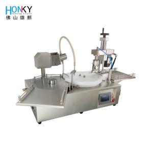 30 BPM Small Bottle Filling And Capping Machine Round Glass Vial