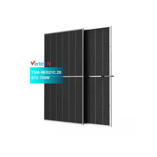 Buy Anodized Aluminium Alloy Frame PERC Solar Panel 680W 690W 700W for Home Installation at wholesale prices