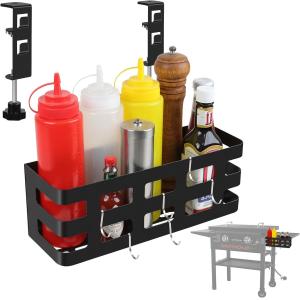 Quality BBQ Accessories Organizer Box 28&quot; 36&quot; Blackstone Griddles Caddy Clamp on Countertop BBQ Caddy Rack for Outdoor Grill for sale