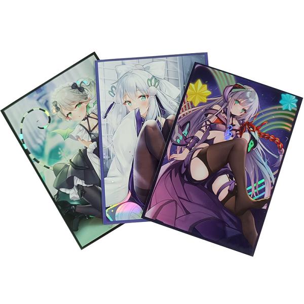 Customized Holo Printing Art Card Sleeves Yugioh MTG TCG Hologram Anime Custom