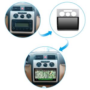 Full Touch Screen Car Display Bluetooth For Volkswagen TOURAN L 2006+