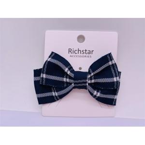 Quality Stripe Bow Childrens Hair Accessories Hair Clips Plastic Multiscene for sale