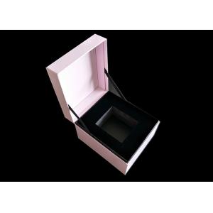 Pink Color Book Shaped Jewelry Box Foam Tray Insert Lid And Base Craft