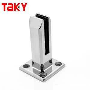 8-12mm Stainless Steel Bolt Down Glass Railing Clamp