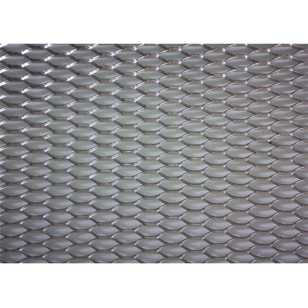 PVC Coated Diamond Aluminium Expanded Mesh With Modern House Design Wallpaper