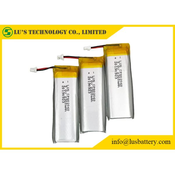 Prismatic Flexible LiMnO2 Lithium Battery 3.0V 2300mAh HRL Coating CP802060