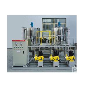 Cylindrical Chemical Mixing Tank Automatic PLC Control Stainless steel
