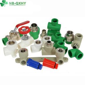 Round Head Code PPR Pipe Fittings for Water Supply of Piping System at