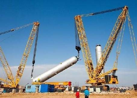 Buy Durable 40 ton Boom Truck Hydraulic Crawler Crane QUY100 at wholesale prices