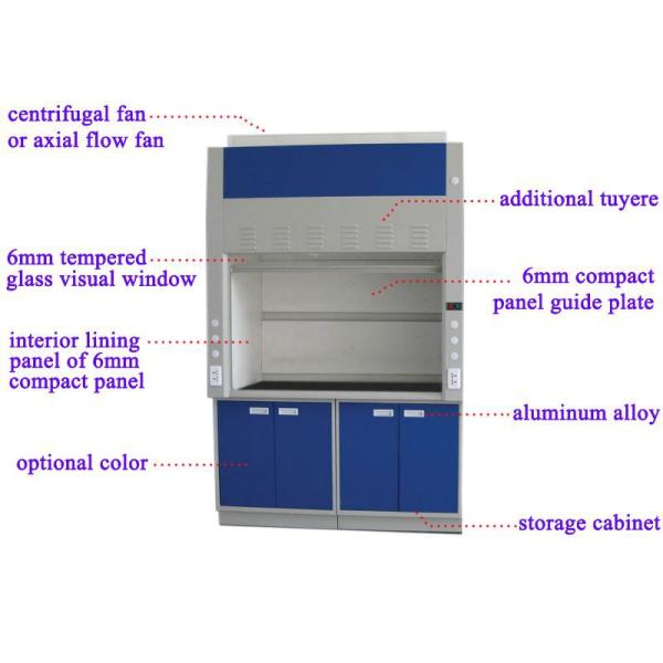 High Grade Polypropylene Fume Hood Temperature Resistance CE Approved