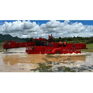Quality Diesel Aquatic Plant Harvester For Enhanced Enteromorpha Harvesting Efficiency Mowing Deth 0-1.5 M for sale