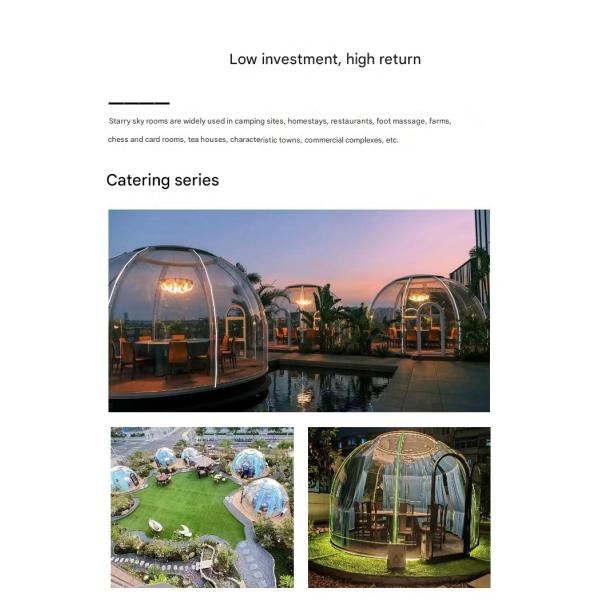 Outdoor star room Villa home leisure room full landscape sun room