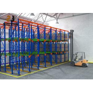Powder Coated Drive In Pallet Racking Cold Rolled Steel ODM / OEM Available