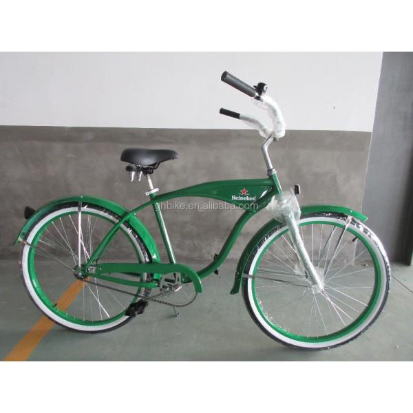 Versatile 26 inch Steel Frame Men Beach Cruiser Bike for Promotion Gloss Weight 19KGS