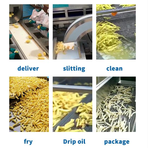 Fully Automatic Machinery to Make Potato Chips Potato Production Line