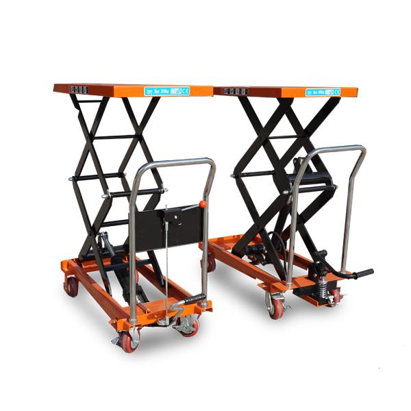 Buy KAD 1760lbs Manual  Crank Hydraulic Double Scissor Lift Table at wholesale prices