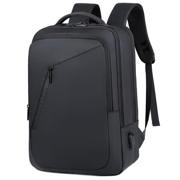 Black BSCI Business Laptop Backpack Fashion Computer Backpack Water Resistant