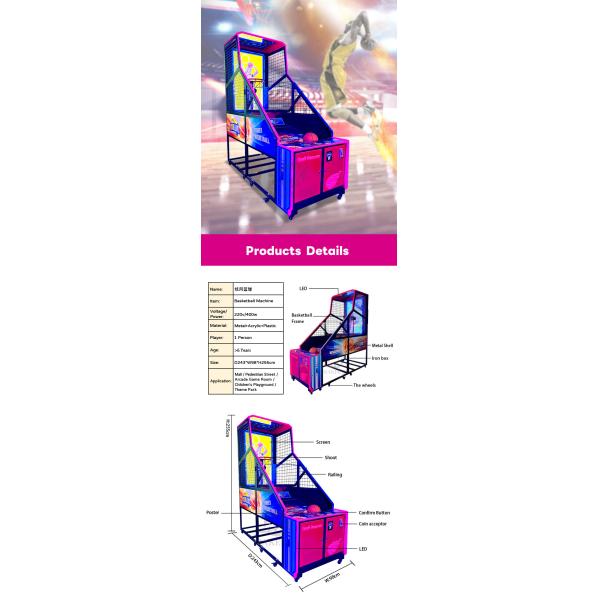 Hot Hoops Basketball Game Machine Simulator Street Basketball Arcade Electronic Shooting Game