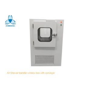 Electric Interlocked Air Shower Pass Box Transfer Windows With SS304 Roller