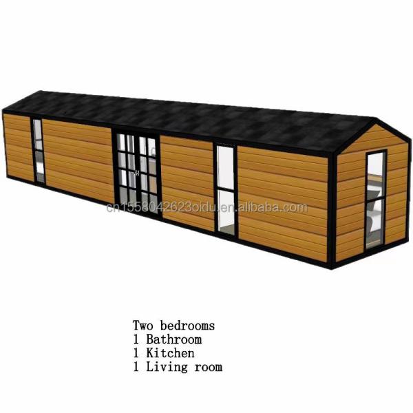 Galvanized Steel Bending 180g and Aluminum Alloy Windows 40ft Modern Design Prefabricated Wooden Container House for Hotel Shop