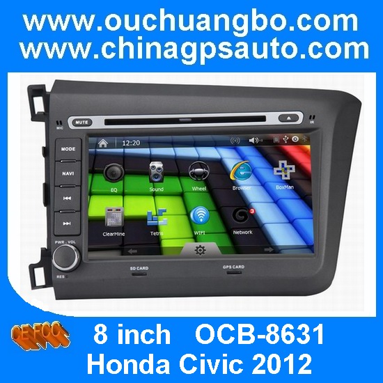 8 Inch 2012 Honda Civic Car Radio with HD Digital touch Screen mp3 mp4 player OCB-8631