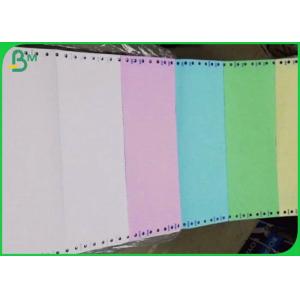 White Blue 55gsm Blank Carbonless Paper Rolls Or Sheets For Receipt Printing