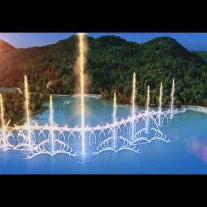 Digital Swing Music Water Fountain Dancing Big Water Fountains