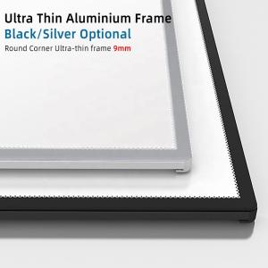 Ultra-Thin Aluminum Frame Metal Advertising Light Box for Menu Display Promotion