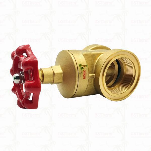 Brass Gate Valve With Red Handle 2" Customized Size High Pressure Bearing Capacity