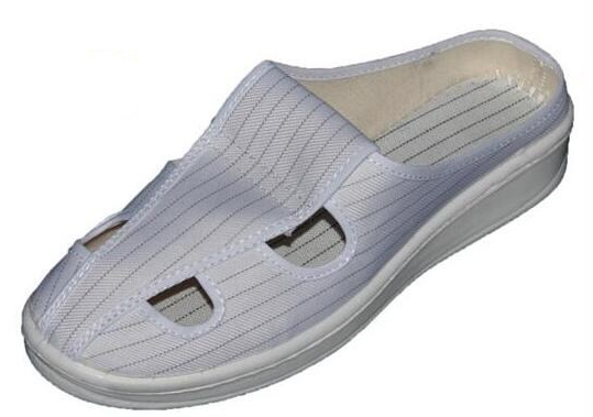 Cleanroom Four Hole ESD Safety Shoes For Industrial EPA Area Dust Free