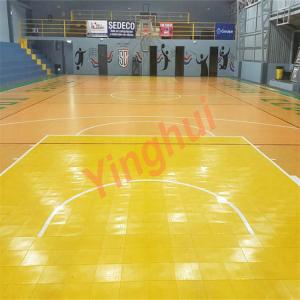 Indoor Interlock Woodgrain Basketball Flooring Plastic Wooden Basketball Sports