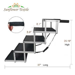 Folding Portable Aluminium Dog Stpes