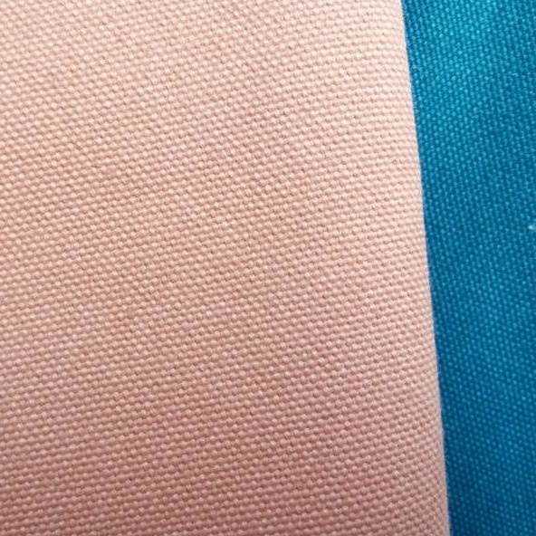 Jinsuo Water Resistant Cotton Poly Canvas Fabric for Totes Bags Shoes Tarpaulin Blue