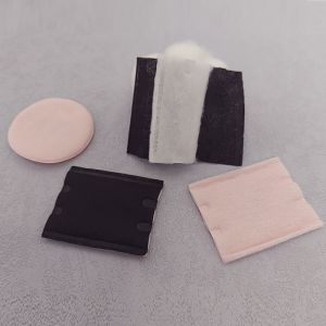 China OEM Premium Organic Disposable Facial Cosmetic Pure Cotton Pads Makeup Remover Pad Black Cotton Pad on sale