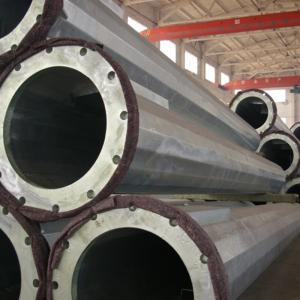 110KV Polygonal Pole Single Circuit Dodecagonal Transmission Steel Poles