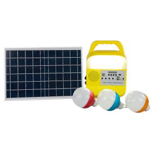 Global Sunrise 8000mah Solar Home Lighting System With Radio FM MP3