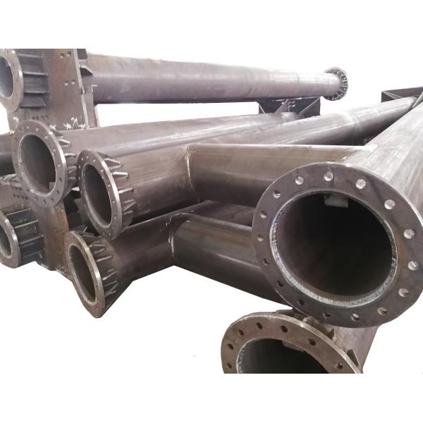 5M - 50M Galvanized Structure Pole Power Transmission Substation Steel Transmission Pole