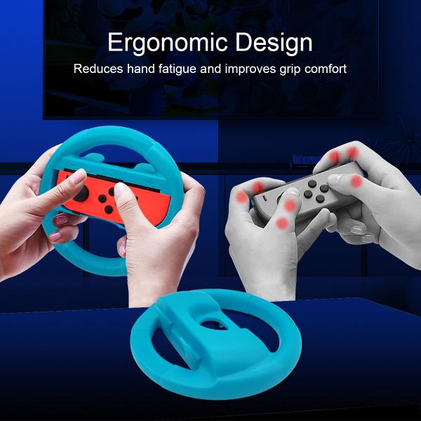 2 in 1 Sleek Round Steering Wheel for Nintendo Switch 2 with Improved Control