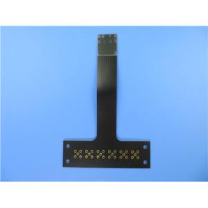 Single Layer Flexible Printed Circuit (FPC) With 1.0mm FR-4 Stiffener and Black